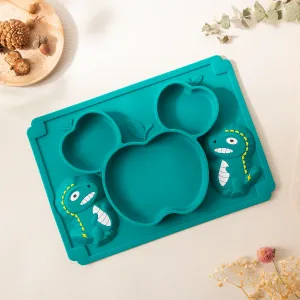 BPA-Free Silicone Dinosaur Design Dinnerware Set for Babies #1065086