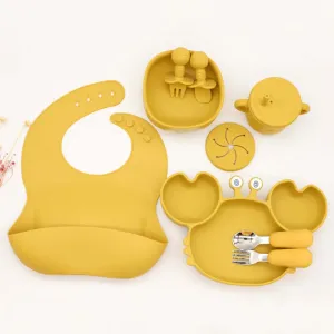 BPA-Free Silicone Suction Bowl and Plate Set for Babies #1068455