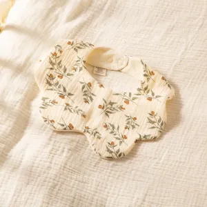Cute Baby Cotton Bib with Snap Closure #1067172