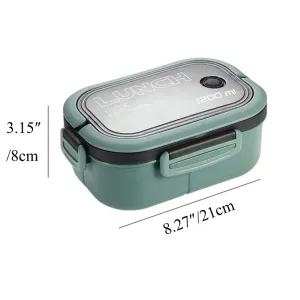 Double Layer Capacity Portable Compartment PP Lunch Box #1051306
