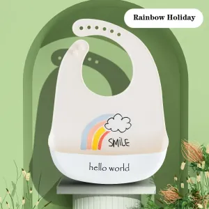 Food-grade Silicone Baby Bib with Waterproof and Stain-Resistant Design #1055980
