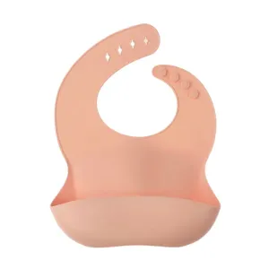 Waterproof Baby Silicone Feeding Bibs Super Soft Adjustable Bibs #848922