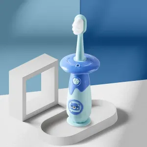 Baby Training Toothbrush Extra Soft Bristles Toddler Toothbrush Oral Care with Anti-Choking Guard to Prevent Stuck Throat #1288649