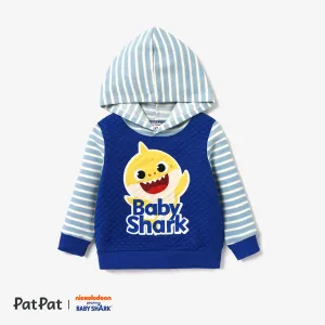 Baby Shark Toddler Boy Character Print Striped Long-sleeve Hooded Top or Pant #1167336