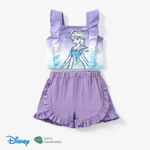 Disney Frozen Elsa & Anna 2pcs Naiaâ¢ Gradient Print Camisole with Ruffled Shorts Set