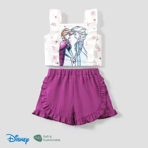Disney Frozen Elsa & Anna 2pcs Naiaâ¢ Gradient Print Camisole with Ruffled Shorts Set