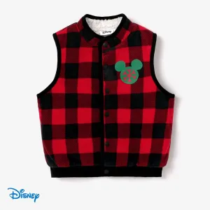 Disney Mickey and Friends Christmas Toddler Boy Character Print Sweatshirt/Colorblock Vest/Trousers #1166857