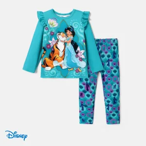 Disney Princess Baby Girl 2pcs Character Print Long-sleeve Top and Leggings Set #1064413