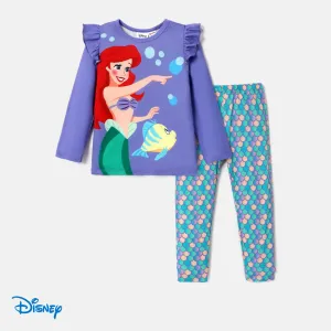 Disney Princess Baby Girl 2pcs Character Print Long-sleeve Top and Leggings Set #1064423