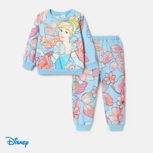 Disney Princess Baby Girl 2pcs Character Print Long-sleeve Top and Pants Set #1064396