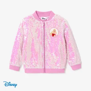 Disney Princess Toddler Girl Character Print Long-sleeve Sequin Embroidered Long-sleeve Jacket or Mesh Tutu Short Skirt #1172027