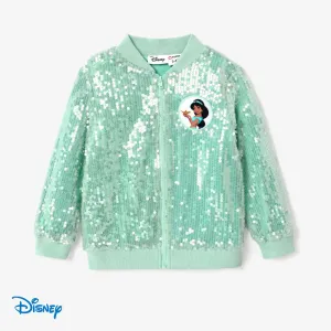 Disney Princess Toddler Girl Character Print Long-sleeve Sequin Embroidered Long-sleeve Jacket or Mesh Tutu Short Skirt #1172033