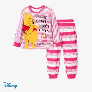 Disney Winnie the Pooh Toddler Girl/Boy 2pcs Character Print Long-sleeve Sweatshirt and Stripe Pants Set #1092510