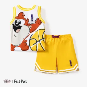 Looney Tunes 2pcs Toddler Girls Sporty Character Print Tank Top&Shorts Set #1333125