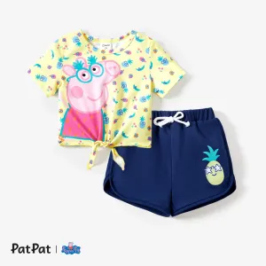 Peppa Pig Toddler Girl 2pcs Rainbow/Fruit/Stripe Print Set #1321426