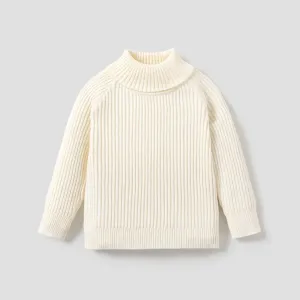 Toddler Girl/Toddler boy Graffiti Denim Jacket/ Overall/Turtleneck Sweater #1192809