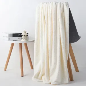 Soft Household Bath Towel Coral Fleece Super Absorbent Towel Bathrobe Bath Blanket 27.56X55.12inch #230351