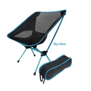 Portable Camping Chair Compact Ultralight Backpacking Chair Folding Chairs with Carry Bag for Camping Fishing Hiking Picnic Self-driving Tour #208378