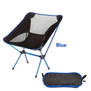 Portable Camping Chair Compact Ultralight Backpacking Chair Folding Chairs with Carry Bag for Camping Fishing Hiking Picnic Self-driving Tour #208380