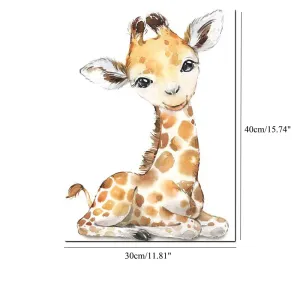 Cute Zoo Animals Canvas Wall Art Prints for Kids Nursery Baby Room #1059107