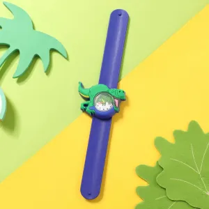 Kids 3D Cartoon Animal Dinosaur Watch Bracelet Slap Wristband Watch (With Packing Box) (With Electricity) #196736