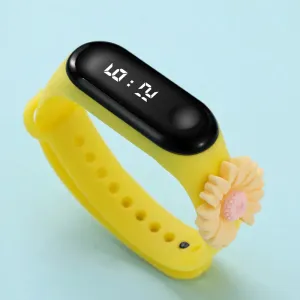 Toddler Sunflower Decor LED Watch Digital Smart Electronic Watch (With Packing Box) #194128