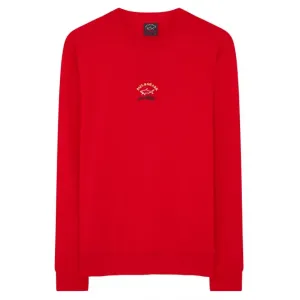 Paul & Shark Boy's Badge Logo Sweatshirt Red 12Y