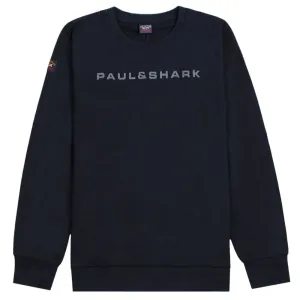 Paul & Shark Boy's Logo Print Sweatshirt Navy 10Y