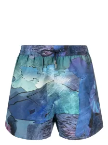PAUL SMITH - Narcissus Print Swim Shorts #1275852