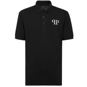 Philipp Plein Men's Logo Polo Shirt Black L