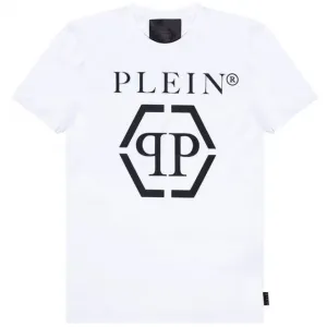Philipp Plein Men's Classic Hexagon T-shirt White L