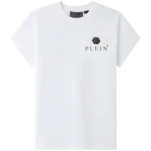 Philipp Plein Men's Logo-print Cotton T-shirt White L