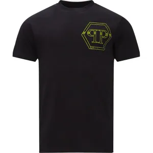 Philipp Plein Men's SS Hexagon Logo T-shirt Black XXL