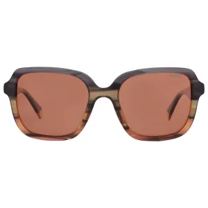 Polaroid Brown Square Ladies Sunglasses PLD 4095/S/X 0M9L/HE 53