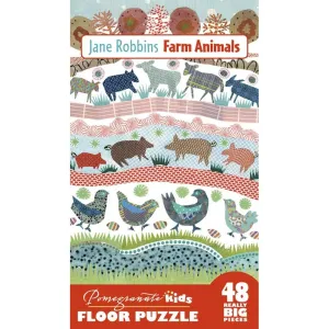 Jane Robbins Farm Animals Floor Puzzle
