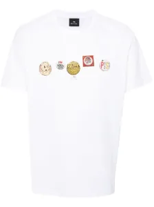 PS PAUL SMITH - Badges Print Cotton T-shirt #1273045