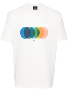 PS PAUL SMITH - Circles Print Cotton T-shirt #1285243