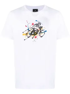 PS PAUL SMITH - Cyclist Print Cotton T-shirt #1237584