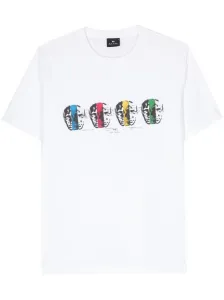 PS PAUL SMITH - Faces Print Cotton T-shirt #1275567