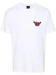 PS PAUL SMITH - Heart Print Cotton T-shirt #1237511