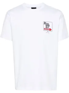 PS PAUL SMITH - One Way Zebra Print Cotton T-shirt #1247927