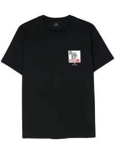 PS PAUL SMITH - One Way Zebra Print Cotton T-shirt #1257461
