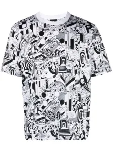 PS PAUL SMITH - Industrial Print Cotton T-shirt #1237413