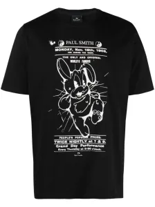 PS PAUL SMITH - Rabbit Poster Print Cotton T-shirt #1237402