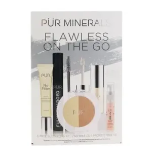 PUR (PurMinerals)Flawless On The Go 5 Piece Bestsellers Kit (1x Mini Primer, 1x Mascara, 1x Mineral Glow, 1x Mini Lip Oil, 1x Mini Mist) 5pcs