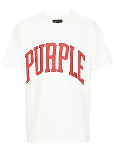 PURPLE BRAND - Logo Cotton T-shirt #1257644