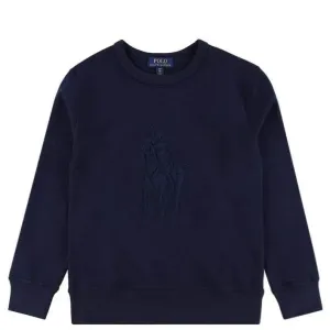 Ralph Lauren Boy's Pony Logo Sweatshirt Navy 4 Years