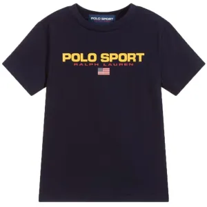 Ralph Lauren Boy's Polo Sport T-shirt Navy Medium 10-12 Years