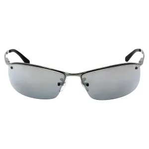 Ray Ban Polarized Grey Gradient Mirror Wrap Mens Sunglasses RB3183 004/82 63