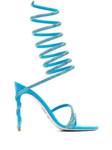 RENÉ CAOVILLA - Crystal Embellished Heel Sandals